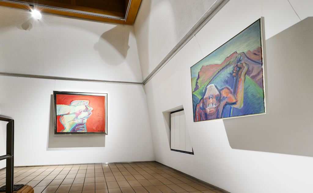 Kunst von Maria Lassnig in der Ausstellung Be-Ziehungen