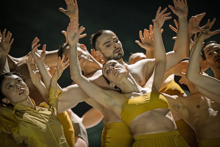 Fotocredit: Yuka Eda, Mireia Gonzáles-Fernández, Leonardo Germani, Fabio Agnello, Ensemble Ballett Graz bei Broken Lines (Fotocredit: Andreas Etter) Kritik: Follia!, Oper Graz