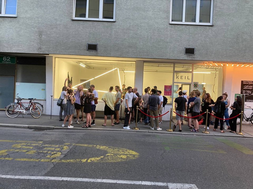 Vernissage in der Keil Gallery.
