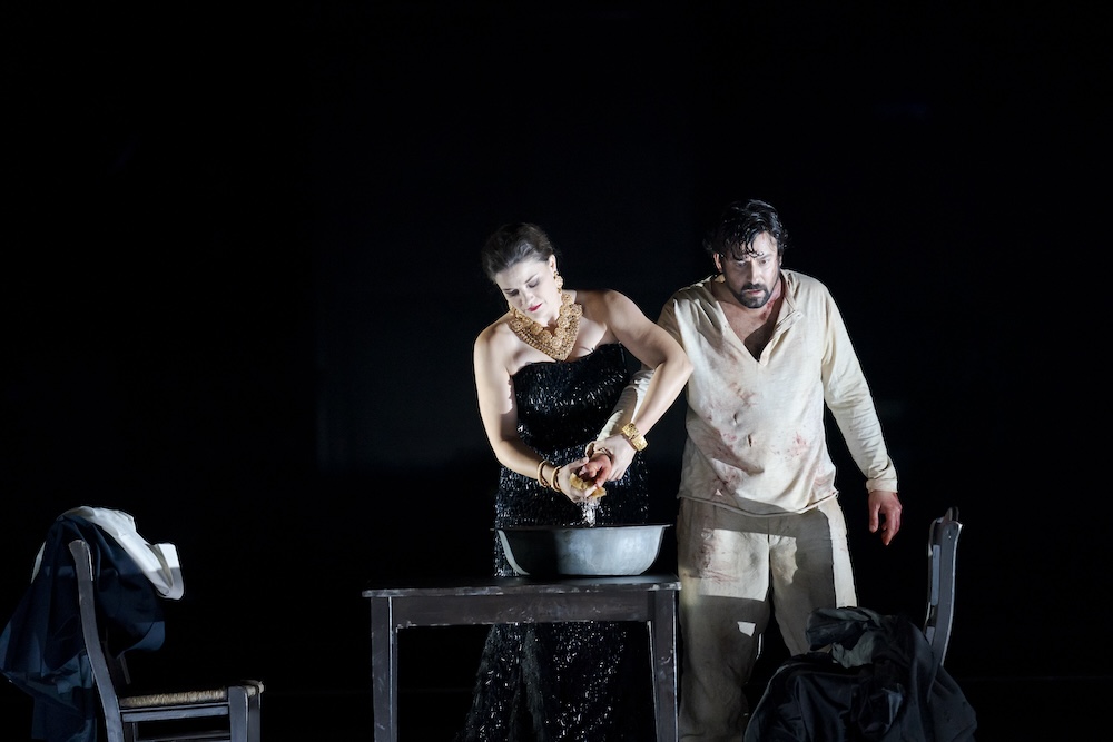 Fotocredit: Marjukka Tepponen als Elettra & Dmitry Ivanchey als Idomeneo. (Fotocredit: Oper Graz, WErner Kmetitsch) Marjukka Tepponen als Elettra & Dmitry Ivanchey als Idomeneo
