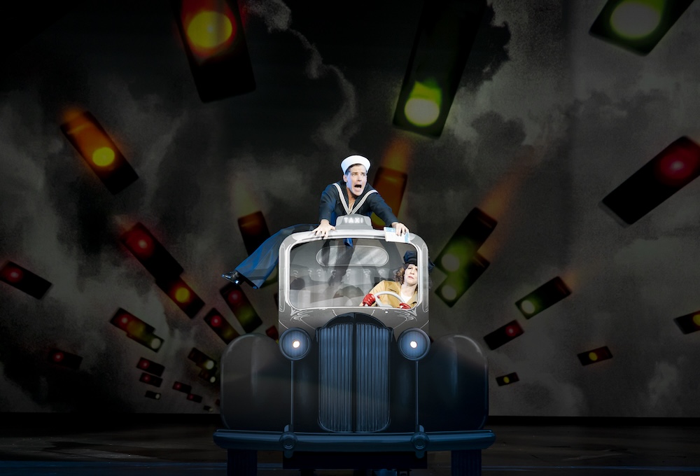 Fotocredit: Dennis Hupka & Clara Mills-Karzel (Fotocredit: Werner Kmetitsch, Oper Graz) Kritik: On the Town, Leonard Bernstein, Oper Graz