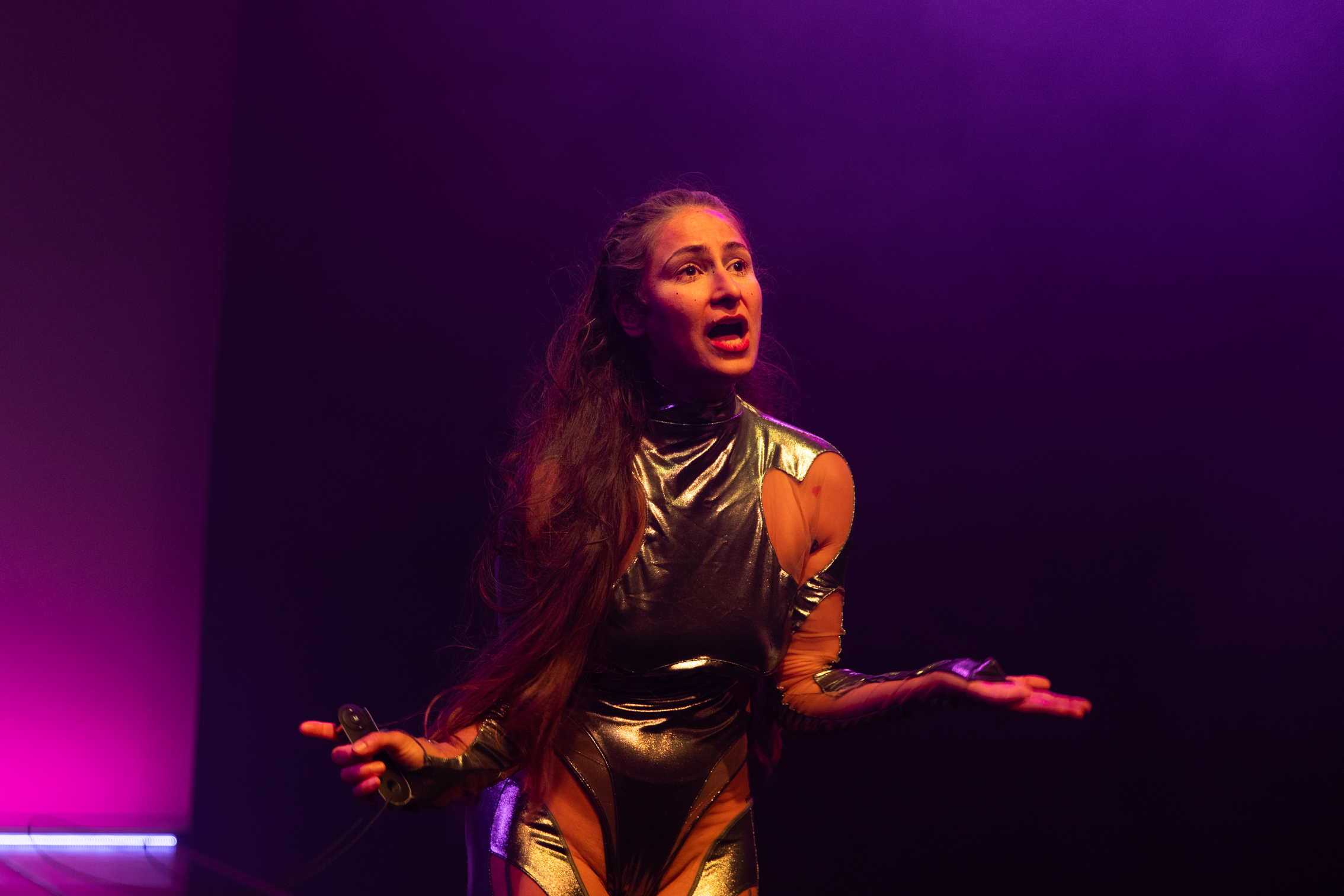 „Fotzenschleimpower gegen Raubtierkaputtalismus“ von Mateja Meded im Gold & Pechtheater