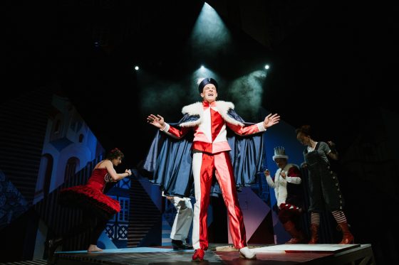 Till Eulenspiegel in seiner Rolle als Vogt Spielenugel.