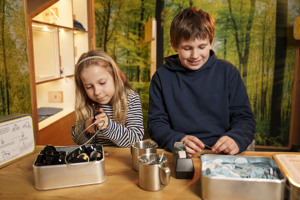 Fotocredit: Die Tüftelgenies im Kindermuseum FRida & freD. (Fotocredit: Hannes Loske) Die Tüftelgenies
