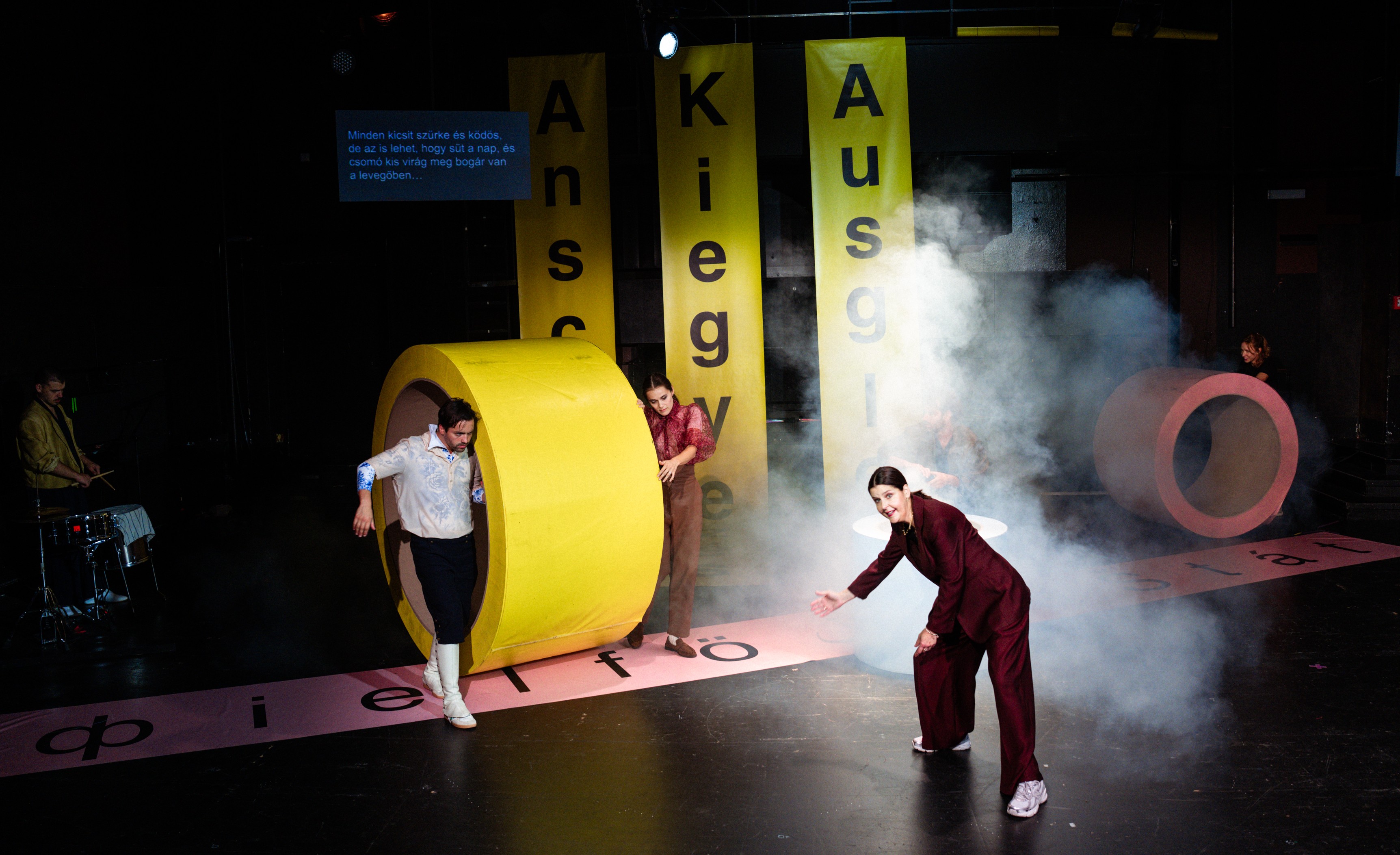 „ФielföلkaŠtát (äh, vielvölkastaat, oder was?)“ von Ewe Benbenek im Schauraum des Schauspielhauses