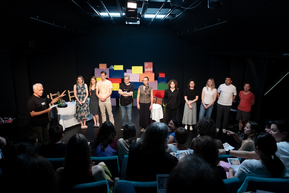 Fotocredit: „Wies Open“ im Theater im Kürbis – Projektverantwortlicher Wolfgang Pollanz (links)