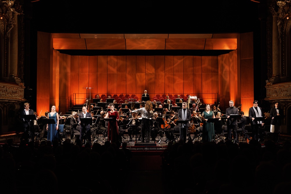 Fotocredit: Petr Sokolov, Lisa Wittig, Gaston Rivero, Anna Brull, Daniela Musca, Ivan Oreščanin, Neira Muhić, Wilfried Zelinka, Daeho Kim, Ted Black, Grazer Philharmoniker. (Fotocredit: Philip Brunnader)
